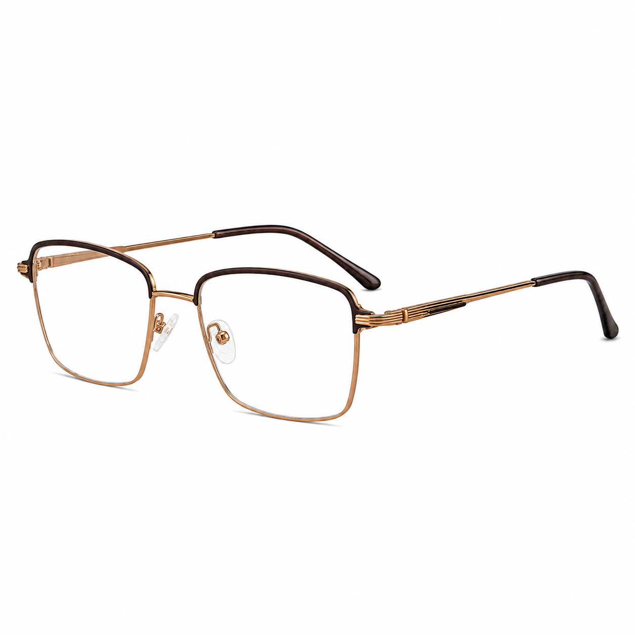 ELT 9196 Gunmetal Square Eyeglasses-18