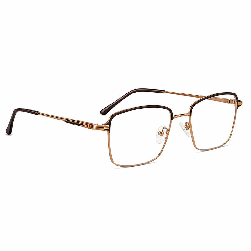 ELT 9196 Gunmetal Square Eyeglasses-zoom-