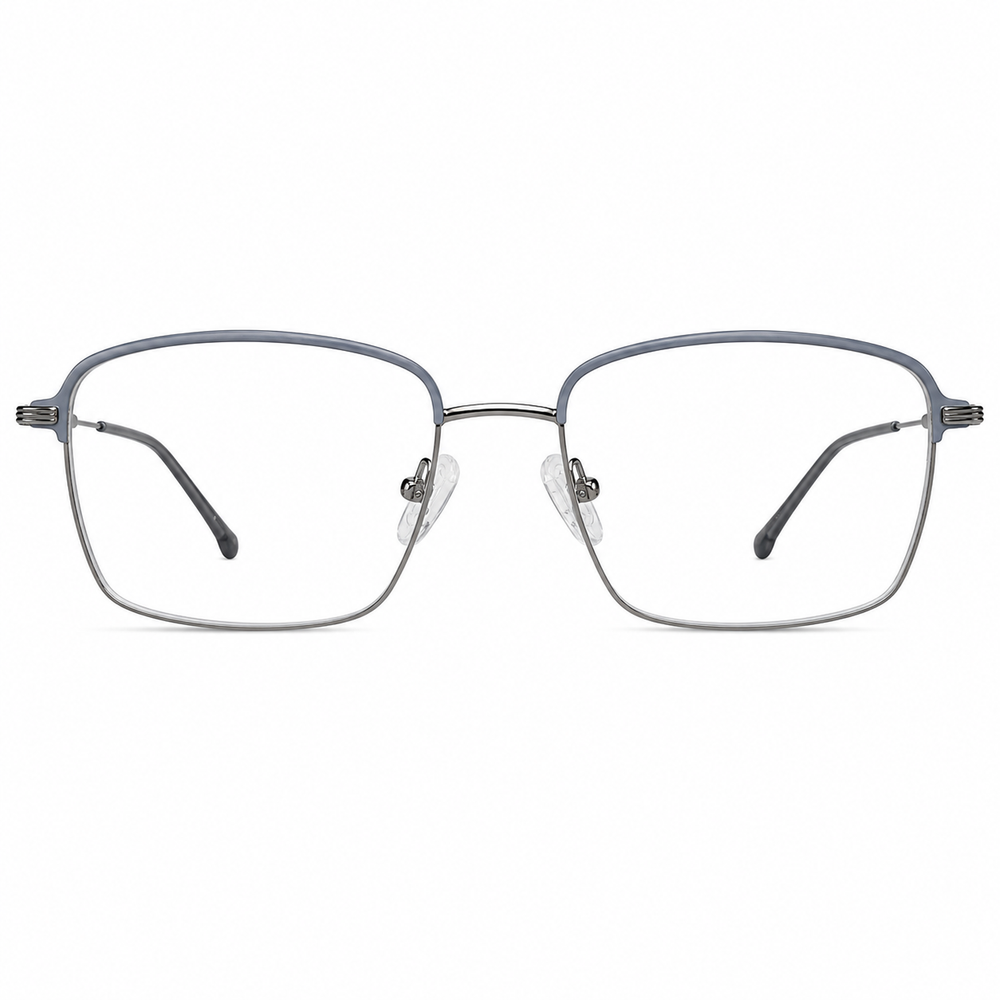 ELT 9196 Gunmetal Square Eyeglasses