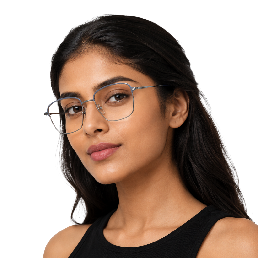ELT 9196 Gunmetal Square Eyeglasses-zoom-15