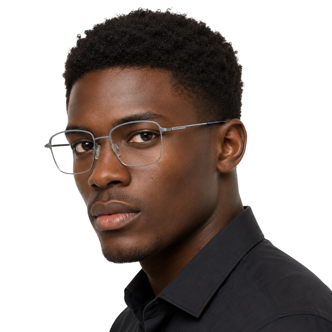 ELT 9196 Gunmetal Square Eyeglasses-14