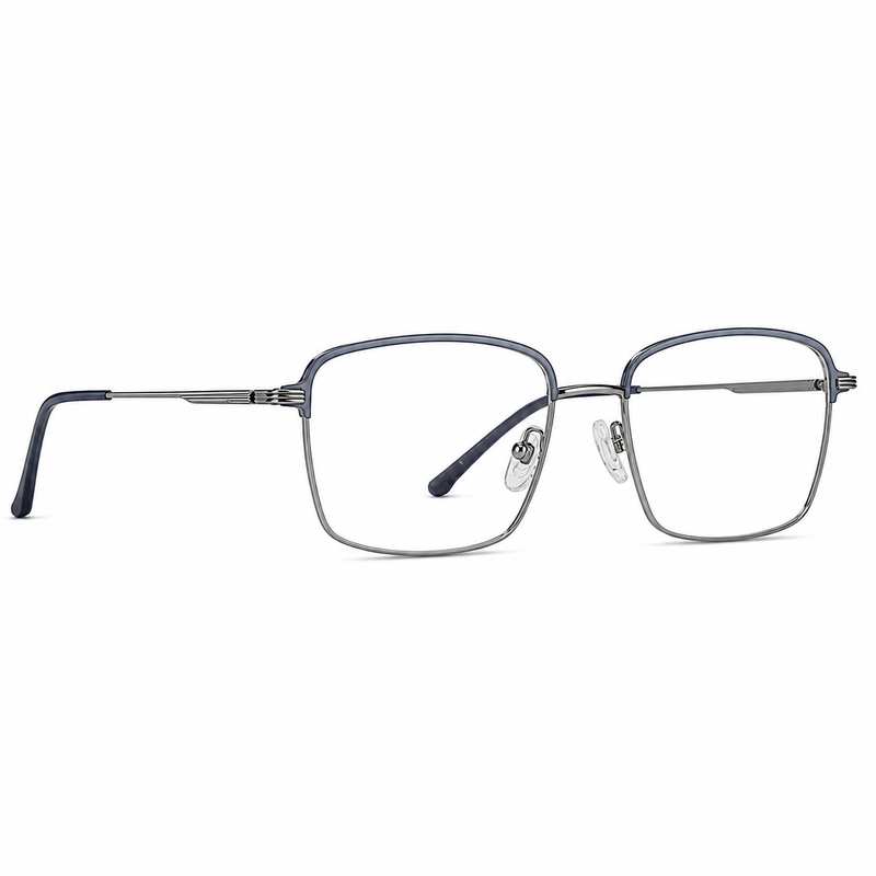 ELT 9196 Gunmetal Square Eyeglasses-zoom-