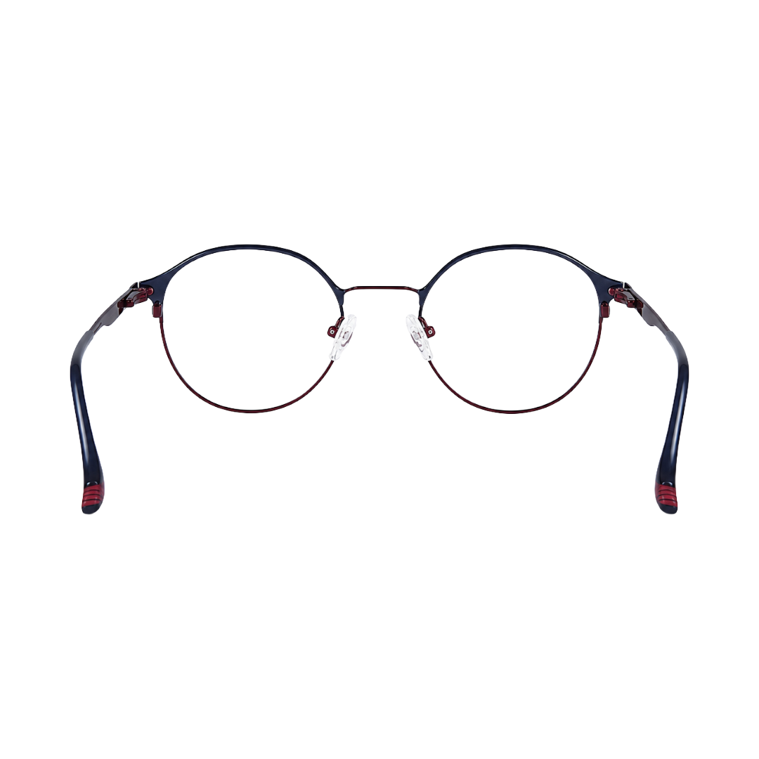 Zoe Miller Elite Collection – ELT 9218 Elegant Blue Round Metal Optical Frame-zoom-4