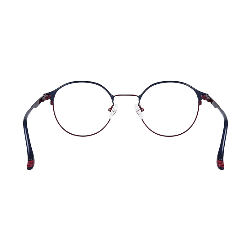 Zoe Miller Elite Collection – ELT 9218 Elegant Blue Round Metal Optical Frame-zoom-