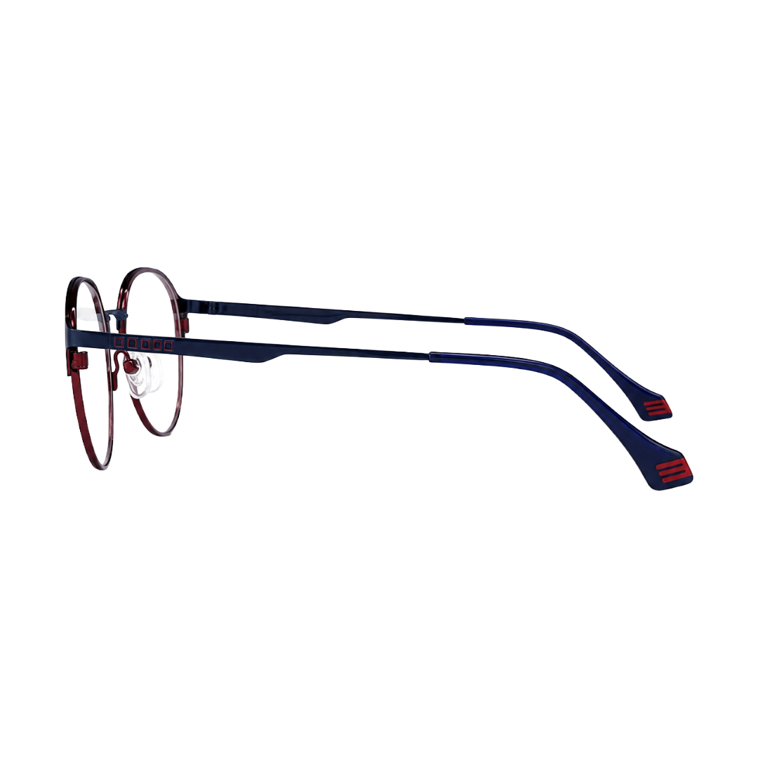 Zoe Miller Elite Collection – ELT 9218 Elegant Blue Round Metal Optical Frame-3