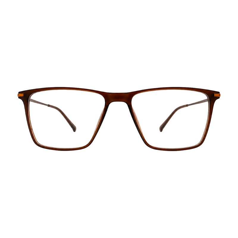 Elegant Dark Brown Eyeglasses Frame | Lightweight & Comfortable Daily Wear-zoom-