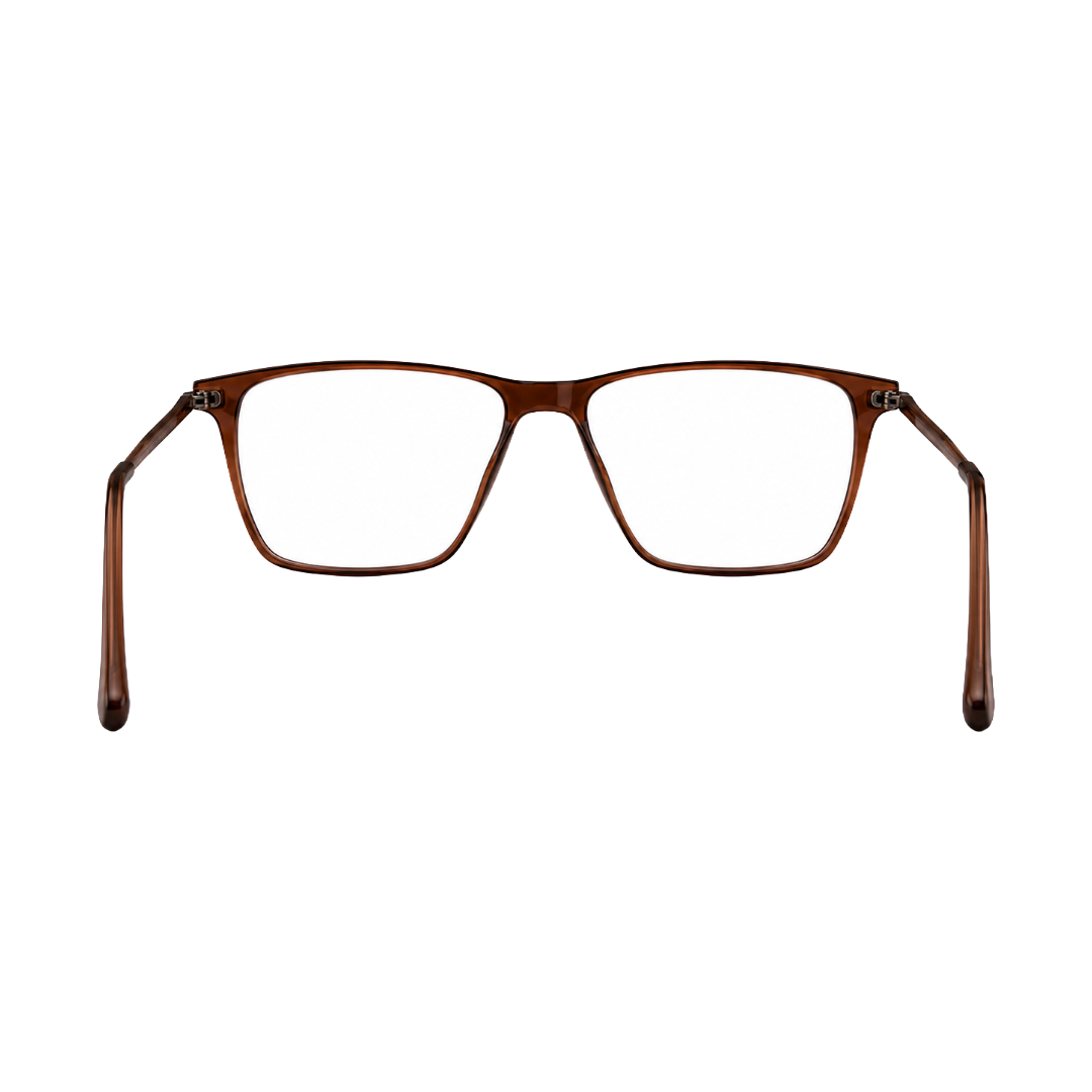 Elegant Dark Brown Eyeglasses Frame | Lightweight & Comfortable Daily Wear-zoom-4