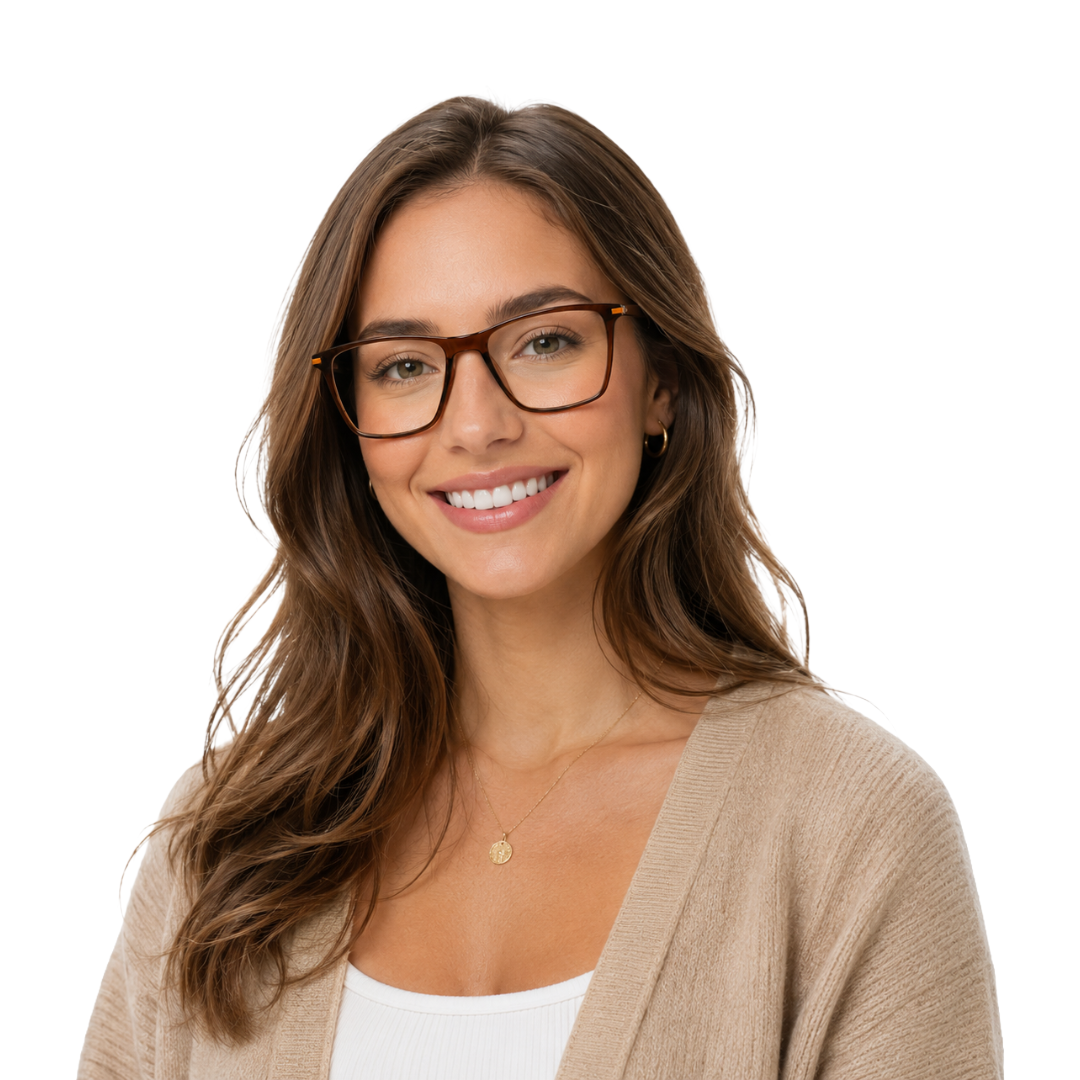Elegant Dark Brown Eyeglasses Frame | Lightweight & Comfortable Daily Wear-zoom-7