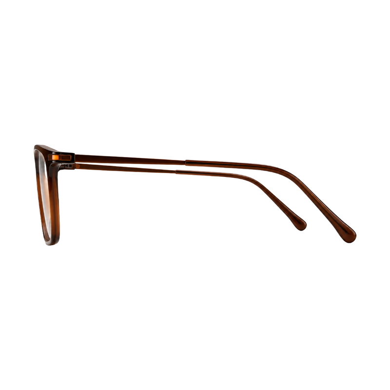 Elegant Dark Brown Eyeglasses Frame | Lightweight & Comfortable Daily Wear-zoom-