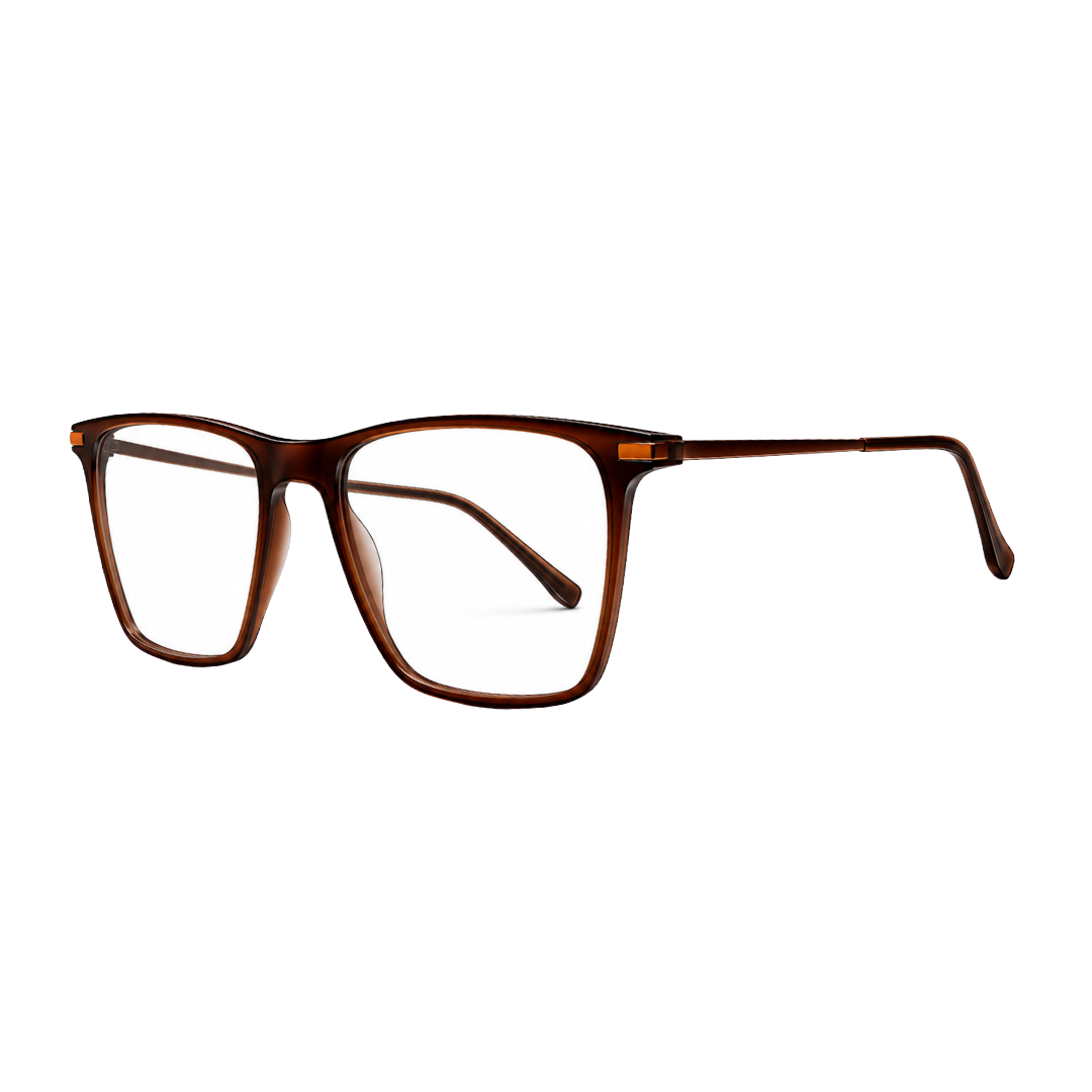 Elegant Dark Brown Eyeglasses Frame | Lightweight & Comfortable Daily Wear