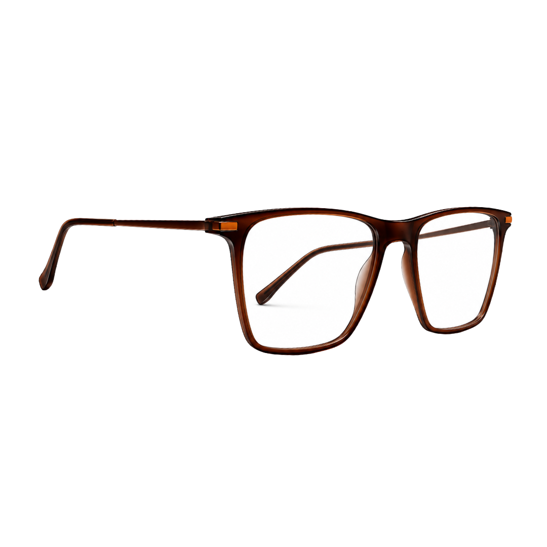 Elegant Dark Brown Eyeglasses Frame | Lightweight & Comfortable Daily Wear-5