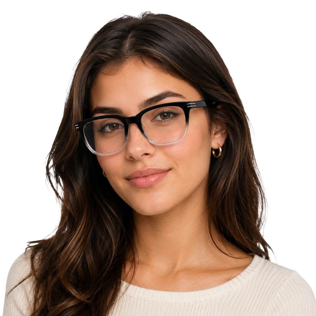 Accelerate W5015 | Wide-Fit Square TR90 Eyeglasses-zoom-35