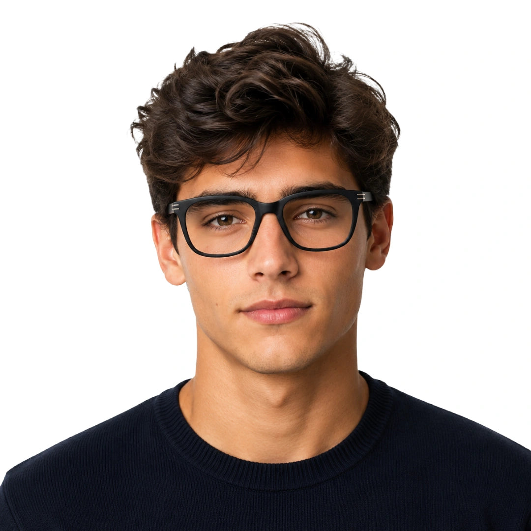 Accelerate W5015 | Wide-Fit Square TR90 Eyeglasses-16