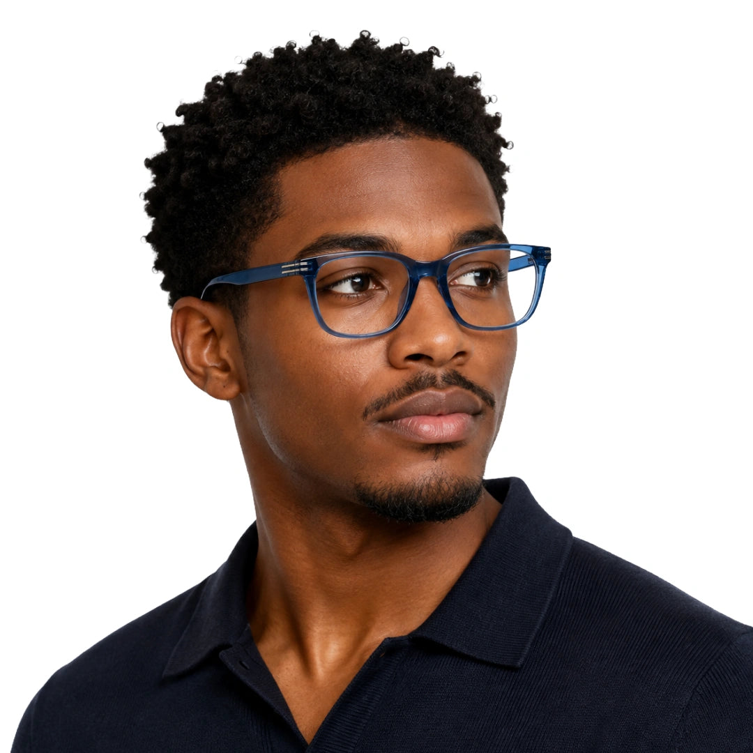 Accelerate W5015 | Wide-Fit Square TR90 Eyeglasses-9