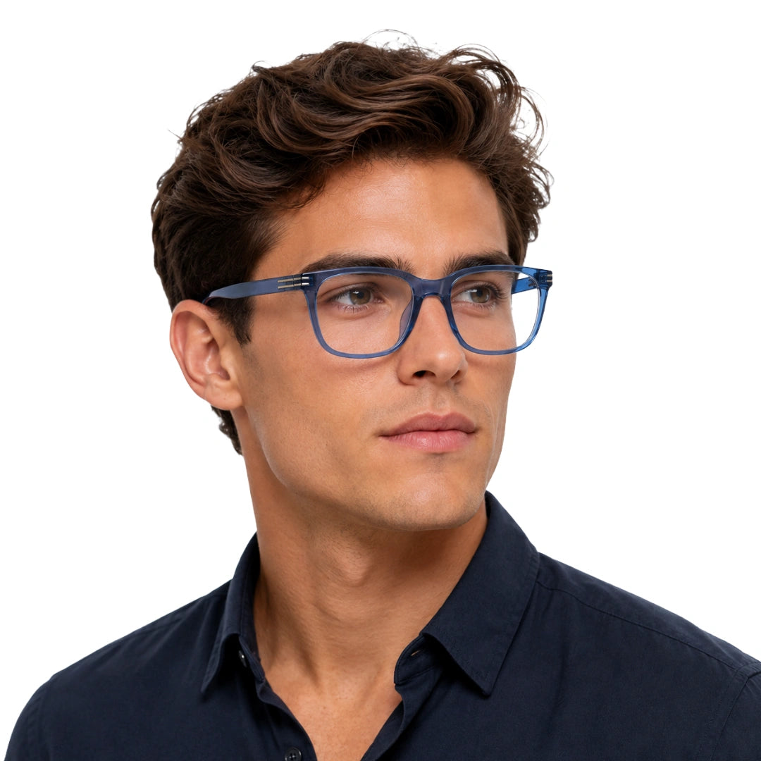 Accelerate W5015 | Wide-Fit Square TR90 Eyeglasses-7