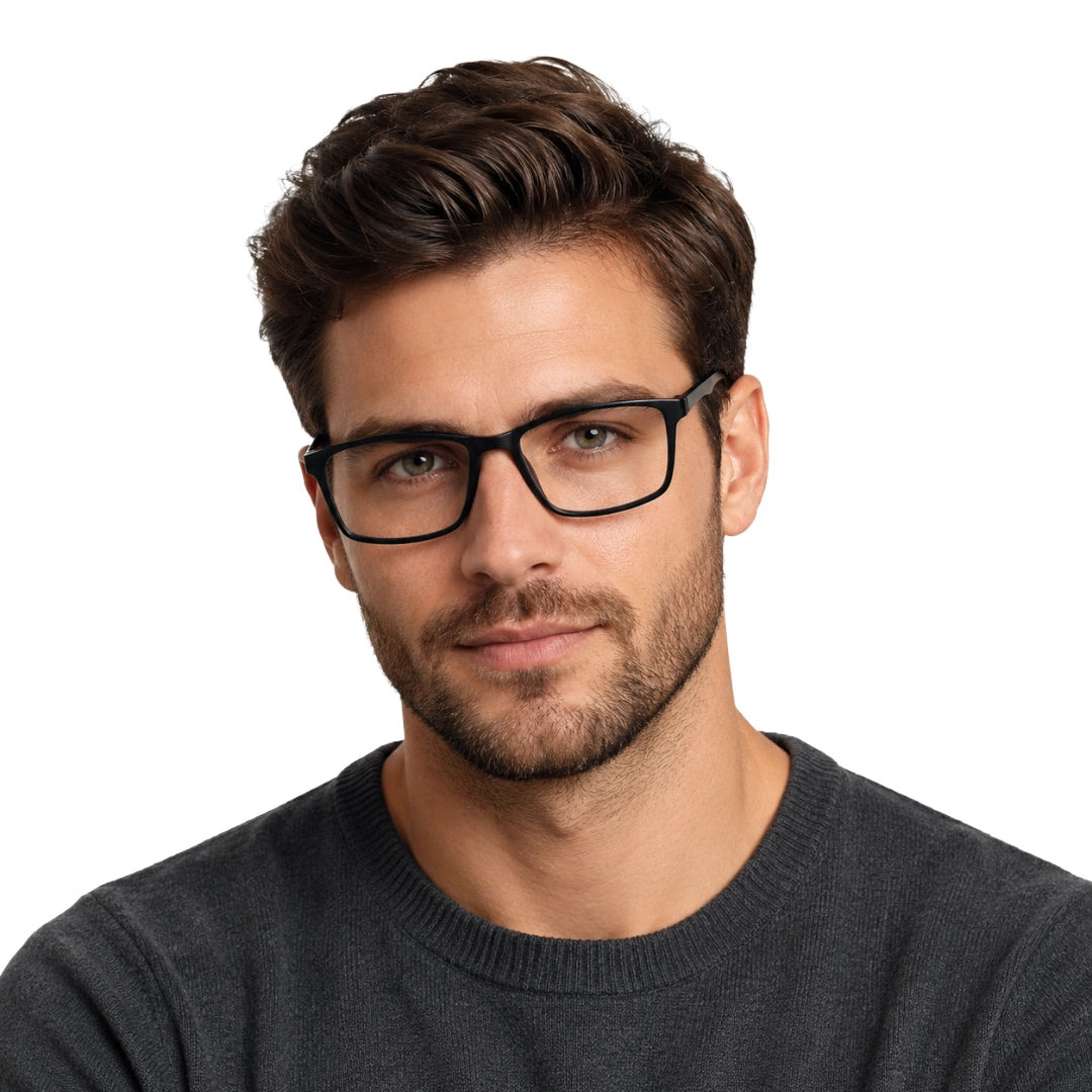 ADAME 8006 | Clean-Line Rectangle Prescription Eyeglasses-zoom-16