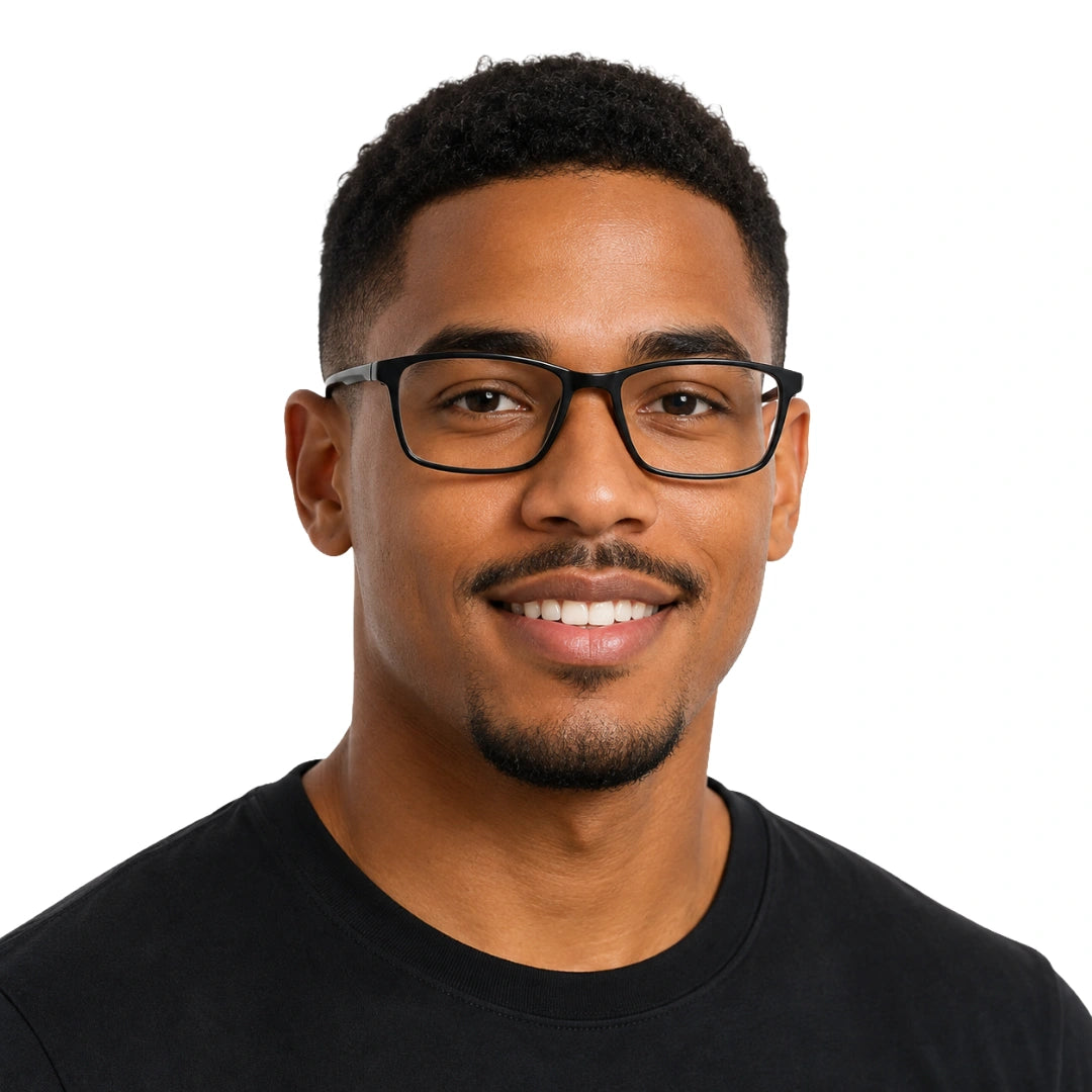 ADAME 8006 | Clean-Line Rectangle Prescription Eyeglasses-18