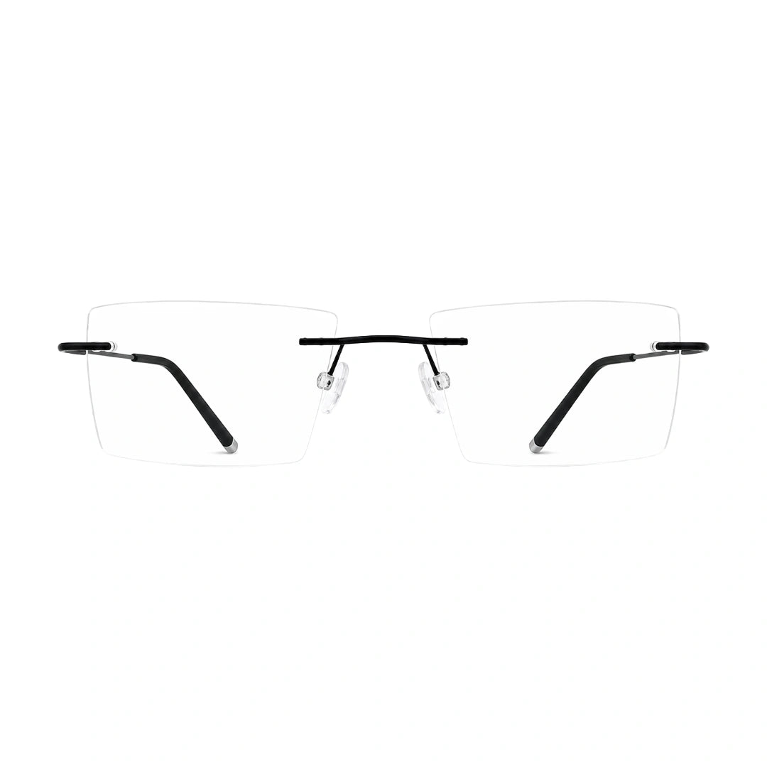 AFTER 8803 Rimless Rectangle Prescription Glasses-1