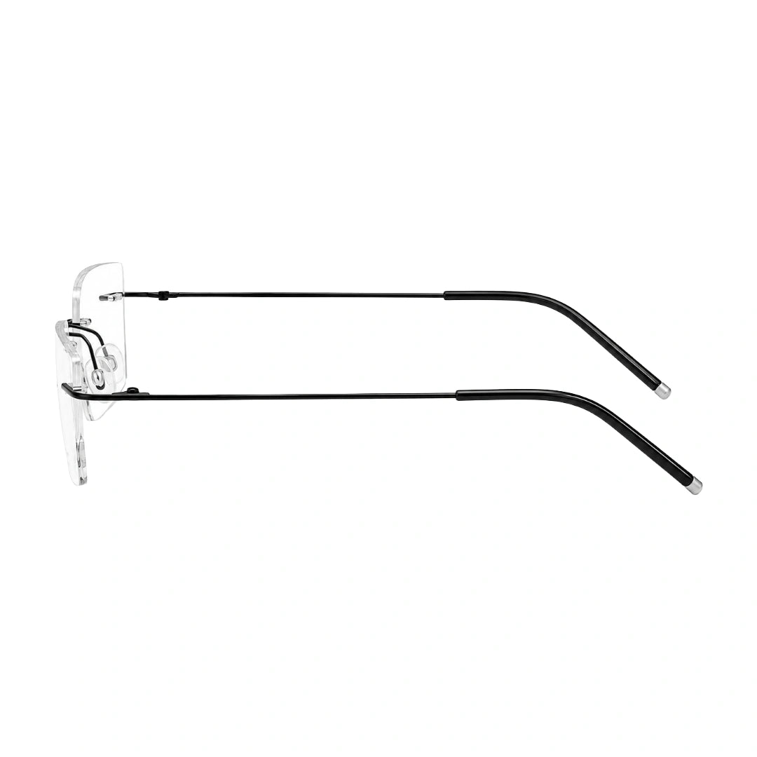 AFTER 8803 Rimless Rectangle Prescription Glasses-zoom-3
