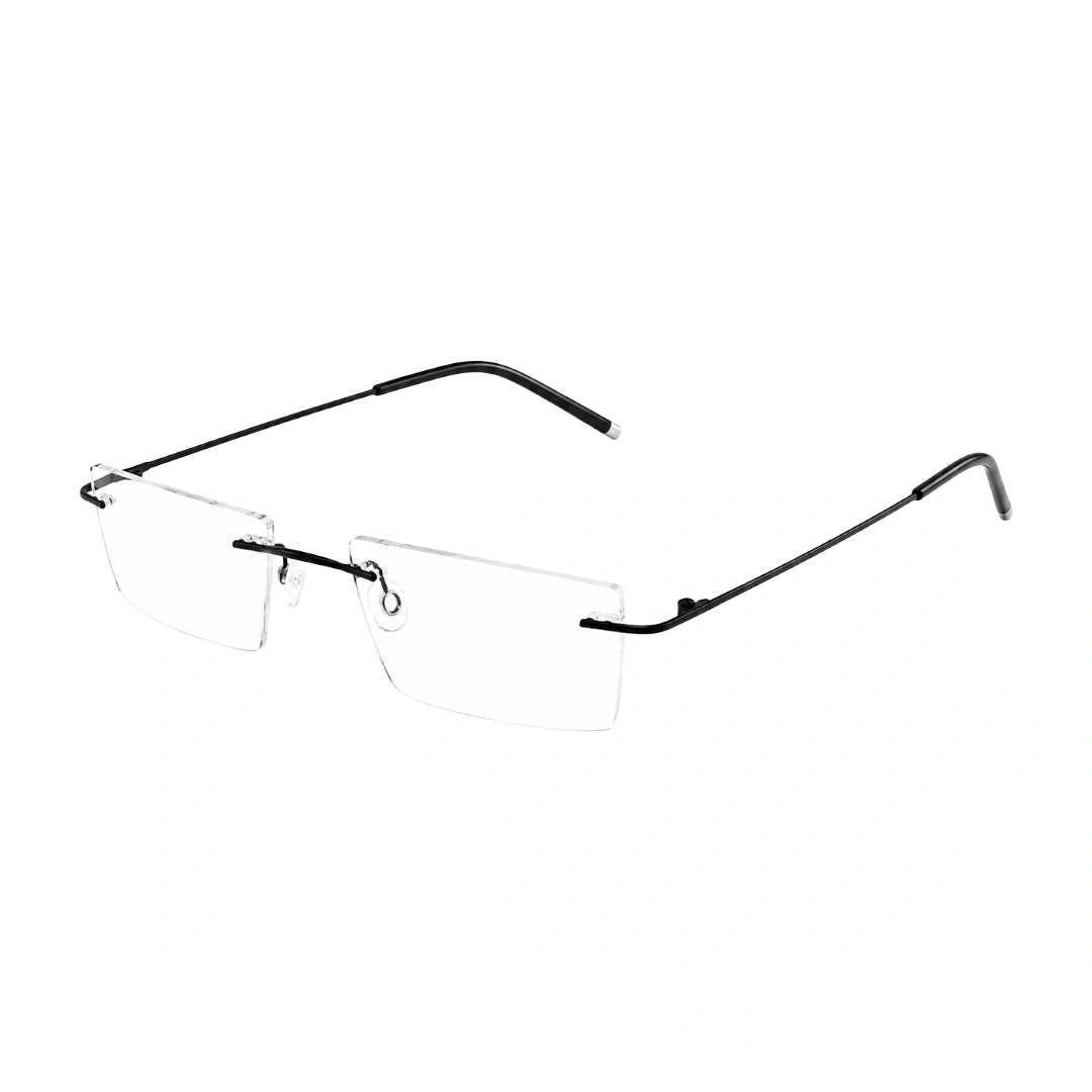 AFTER 8803 Rimless Rectangle Prescription Glasses-zoom-2