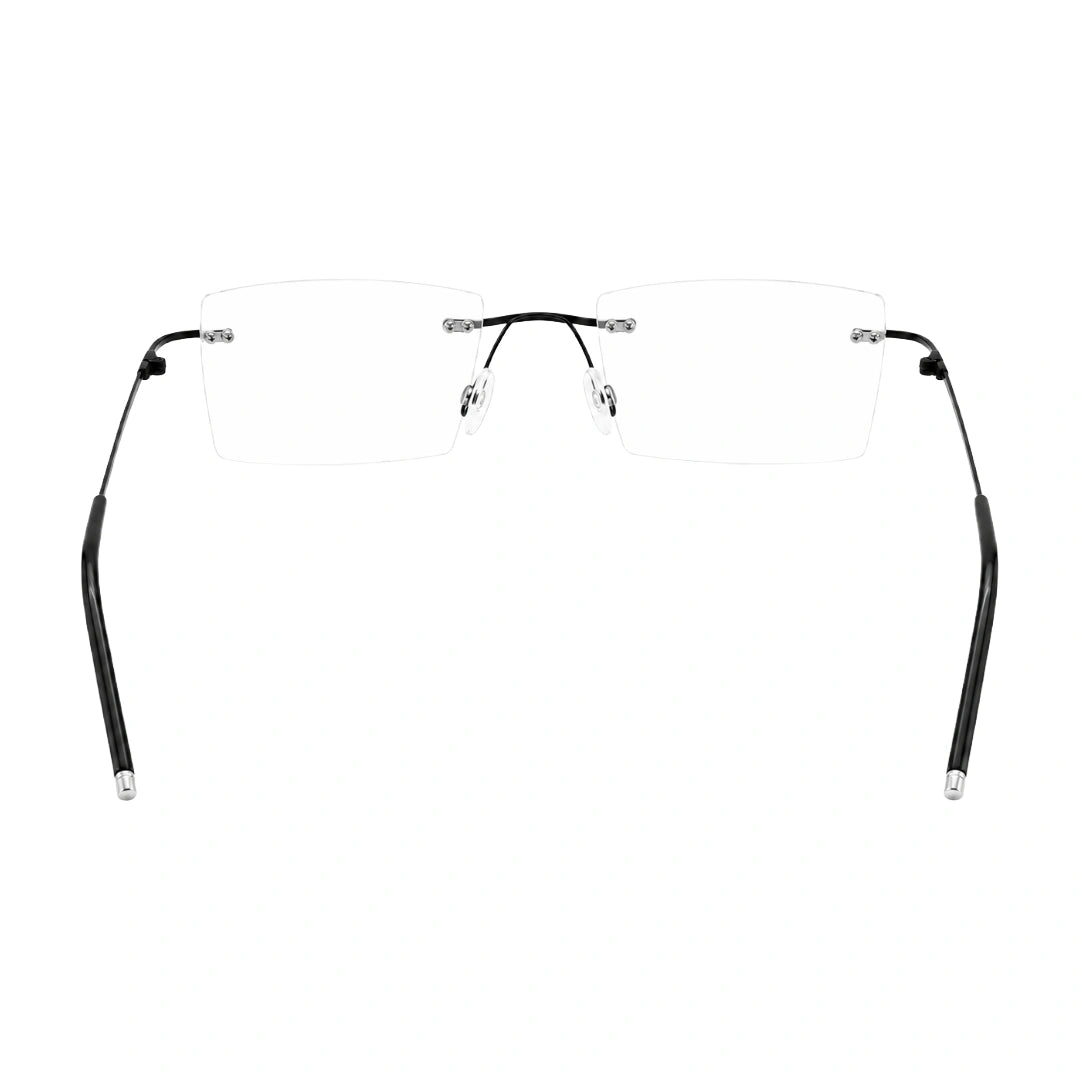 AFTER 8803 Rimless Rectangle Prescription Glasses-zoom-4