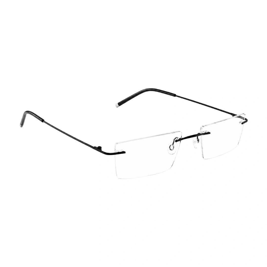 AFTER 8803 Rimless Rectangle Prescription Glasses-zoom-5