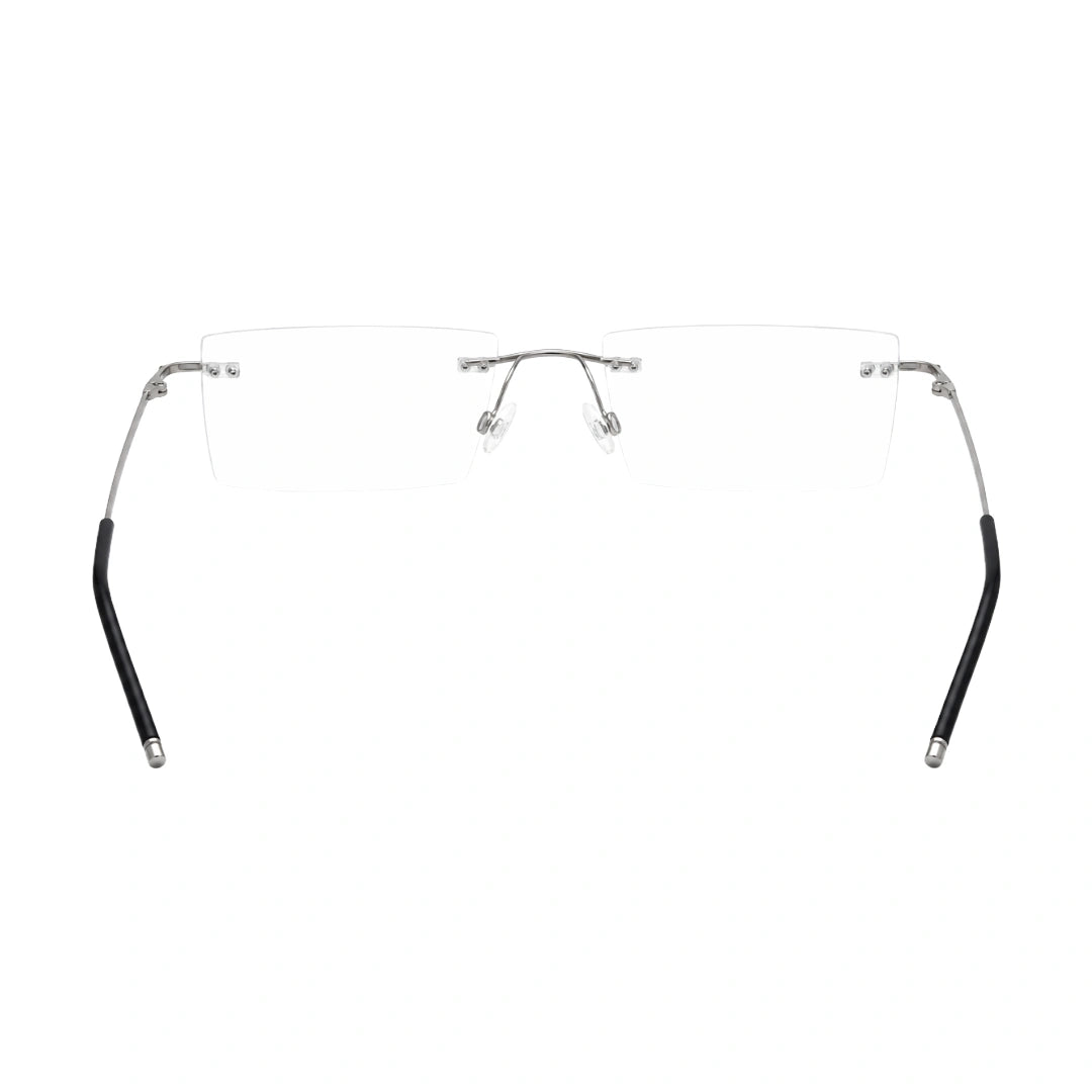 AFTER 8803 Rimless Rectangle Prescription Glasses-zoom-14