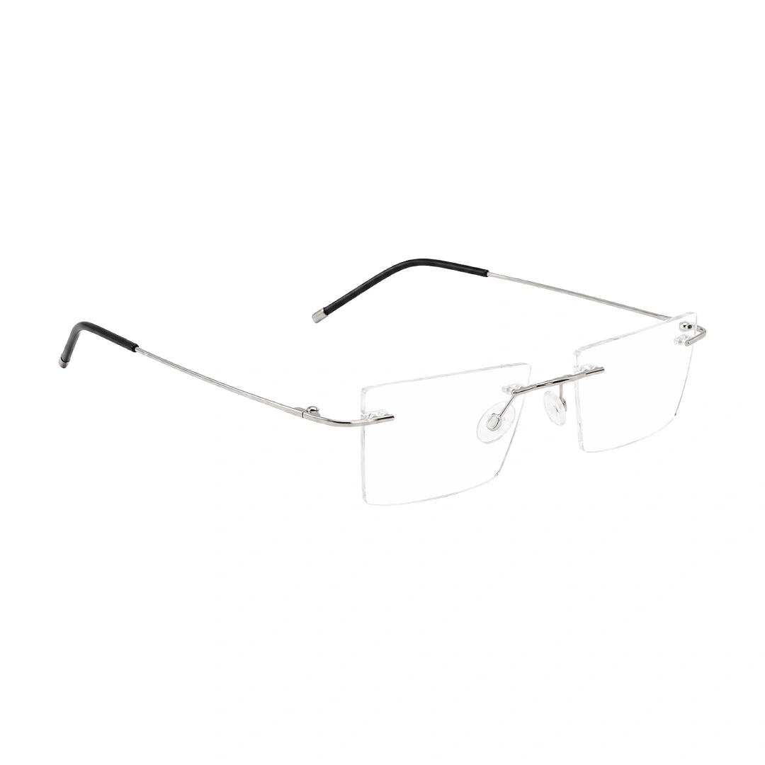 AFTER 8803 Rimless Rectangle Prescription Glasses-zoom-13