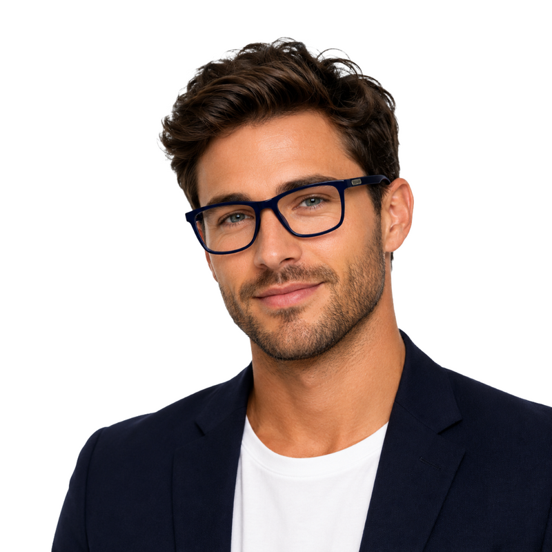 Alpha 2005 Rectangular Prescription Glasses-zoom-