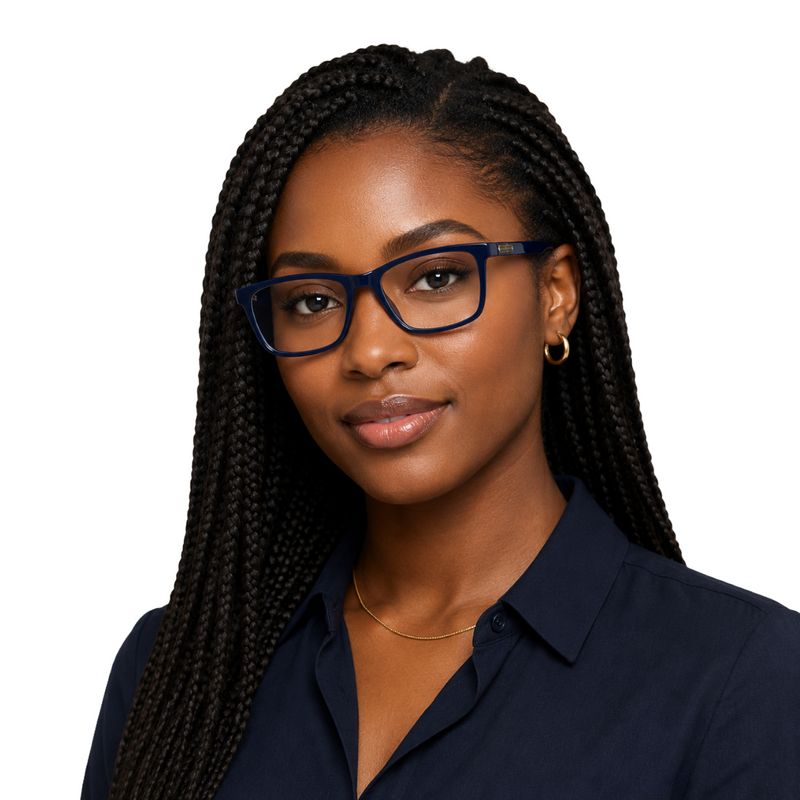 Alpha 2005 Rectangular Prescription Glasses-zoom-