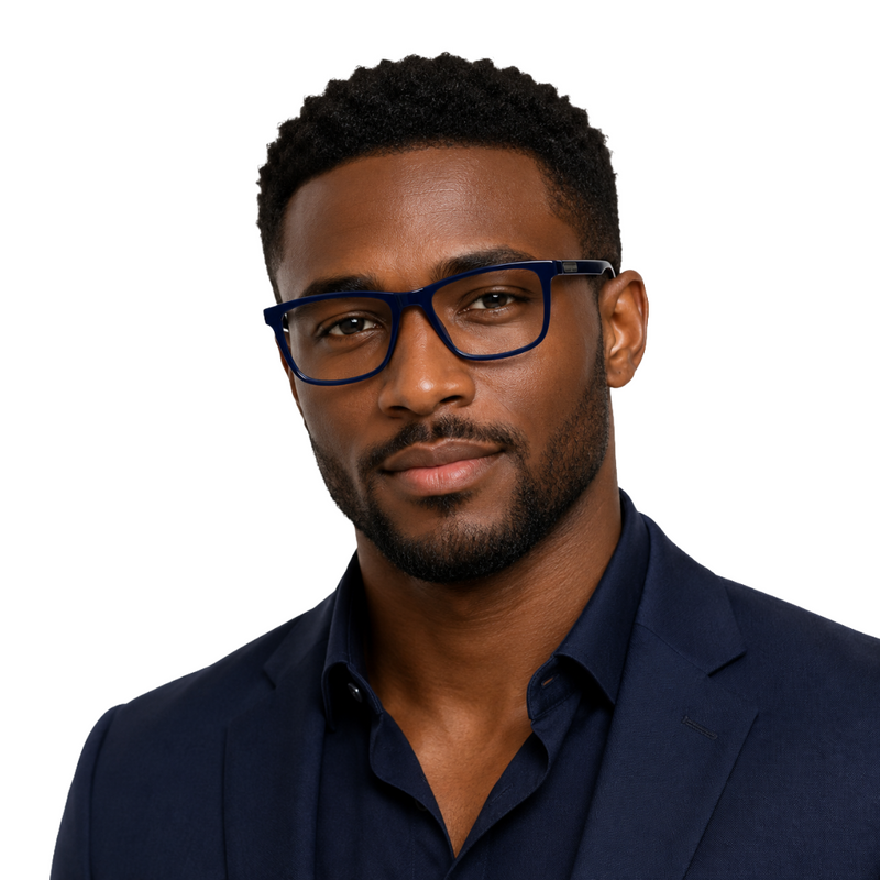 Alpha 2005 Rectangular Prescription Glasses-zoom-