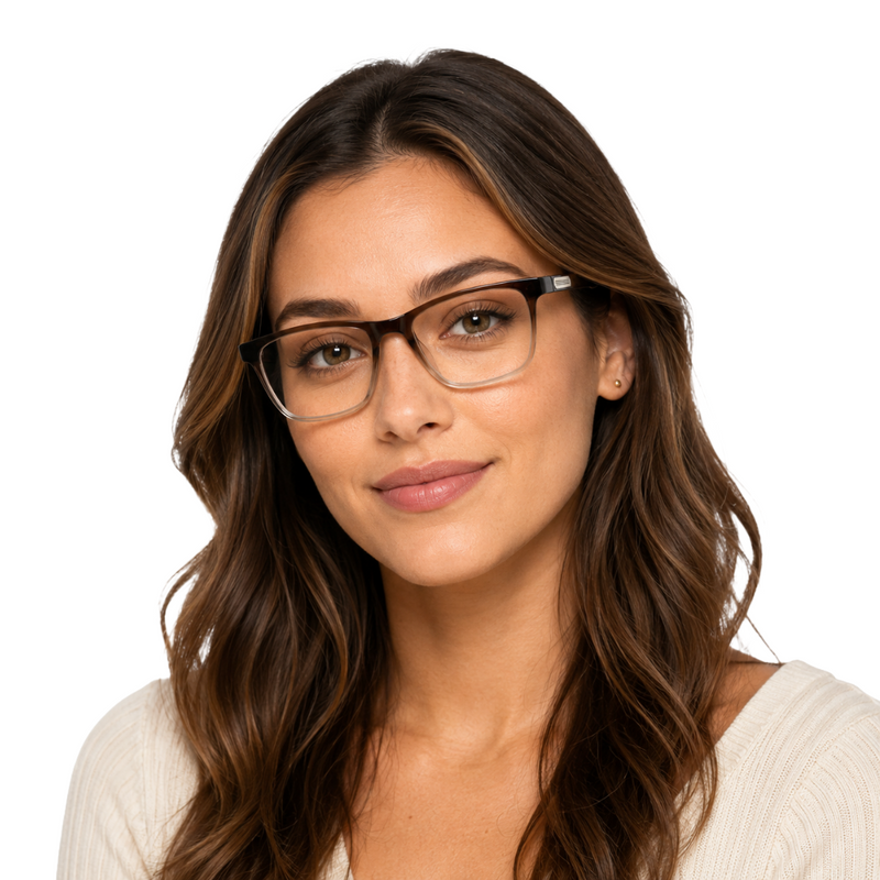 Alpha 2005 Rectangular Prescription Glasses-zoom-
