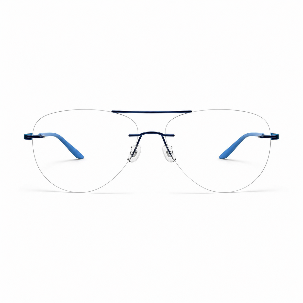 BD Sleek Rimless Eyeglasses – Aviator Frame