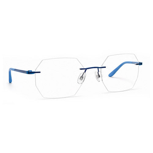 BD Sleek Rimless Eyeglasses – Hexagon Frame