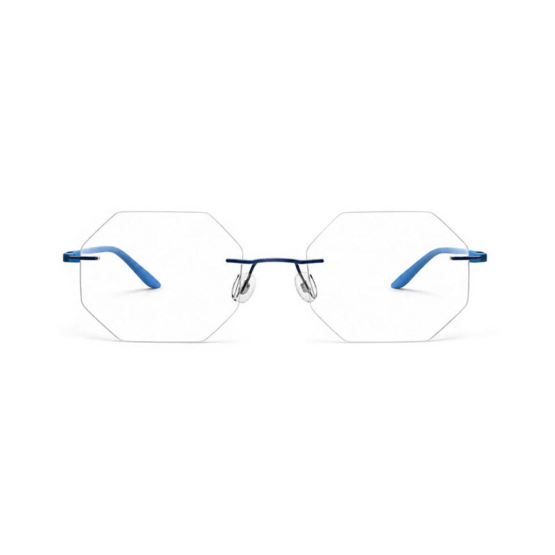 BD Sleek Rimless Eyeglasses – Octagon Frame