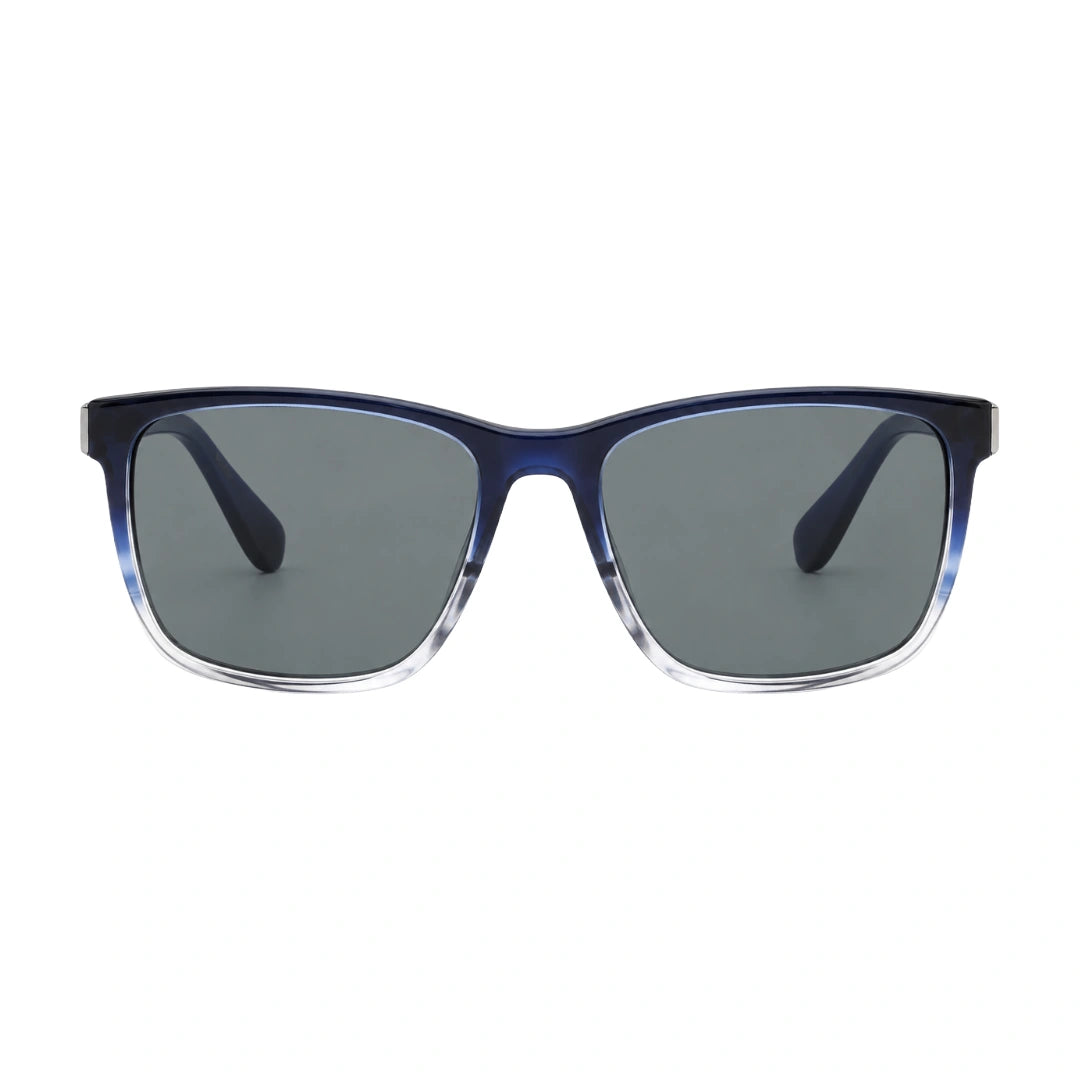 Hugo Boss 1434/S | Blue Gradient Rectangular Sunglasses with Dark Lenses