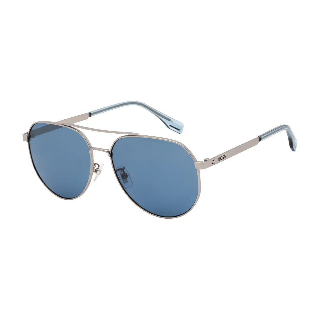 Hugo Boss BOSS 1473/F/SK | Classic Rounded Aviator Sunglasses with Double Bridge