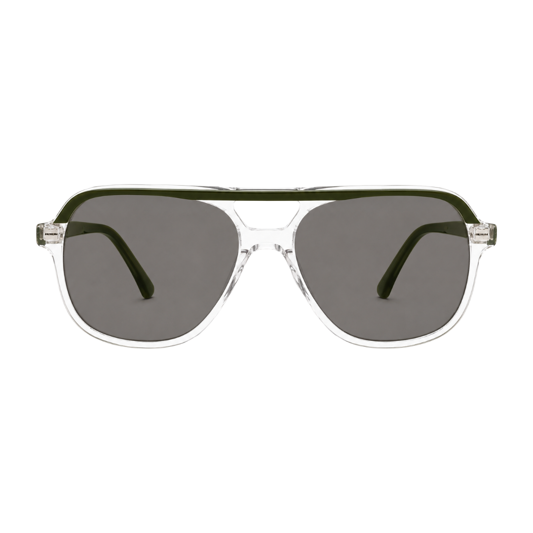 Cole Haan CH6504 Navigator Sunglasses – Olive / Grey Lens-1