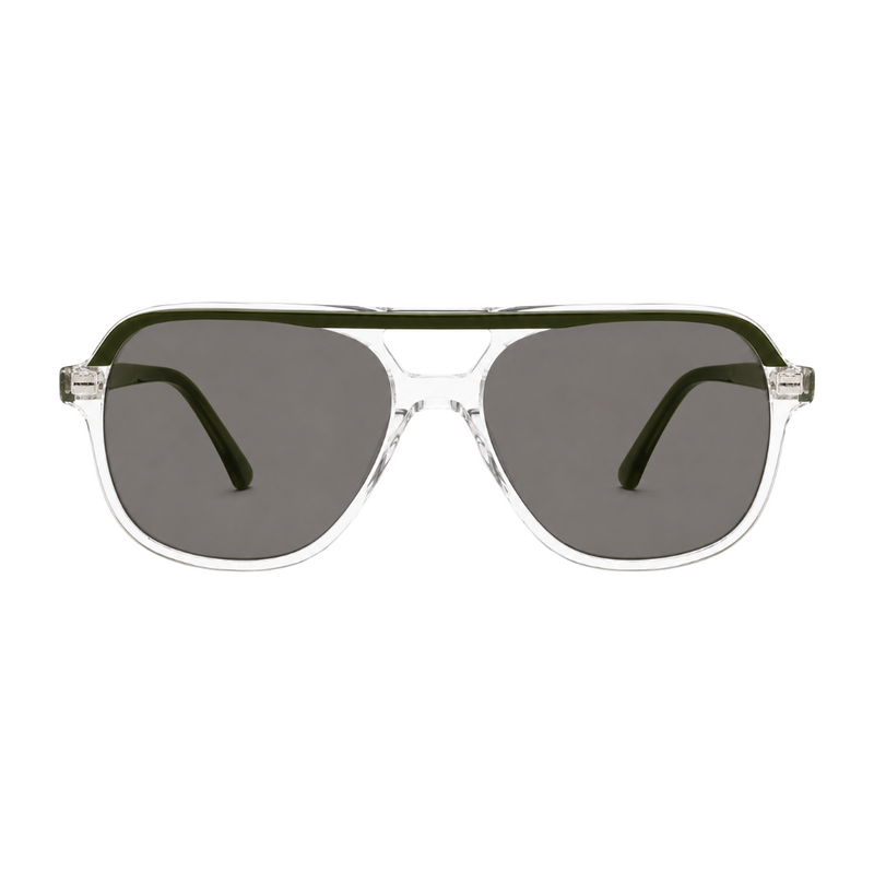 Cole Haan CH6504 Navigator Sunglasses – Olive / Grey Lens-zoom-