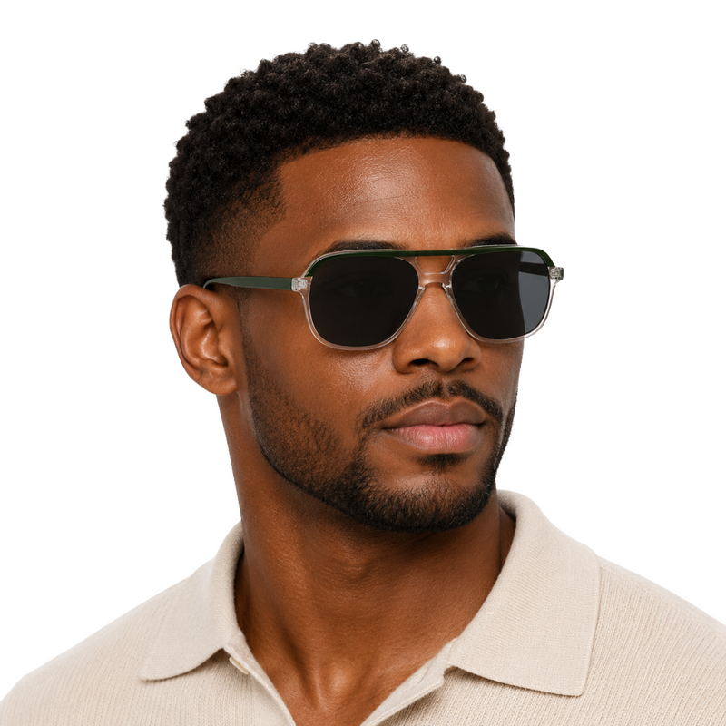 Cole Haan CH6504 Navigator Sunglasses – Olive / Grey Lens-zoom-