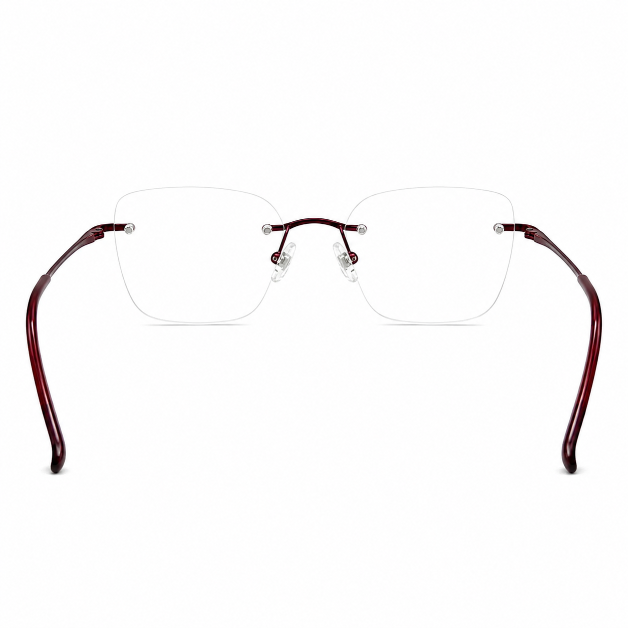 Zoe Miller Iconic Collection – ICN 3547 Rimless Optical Frame | Brown with Gold-zoom-4