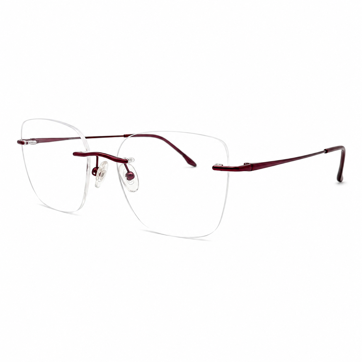 Zoe Miller Iconic Collection – ICN 3547 Rimless Optical Frame | Brown with Gold