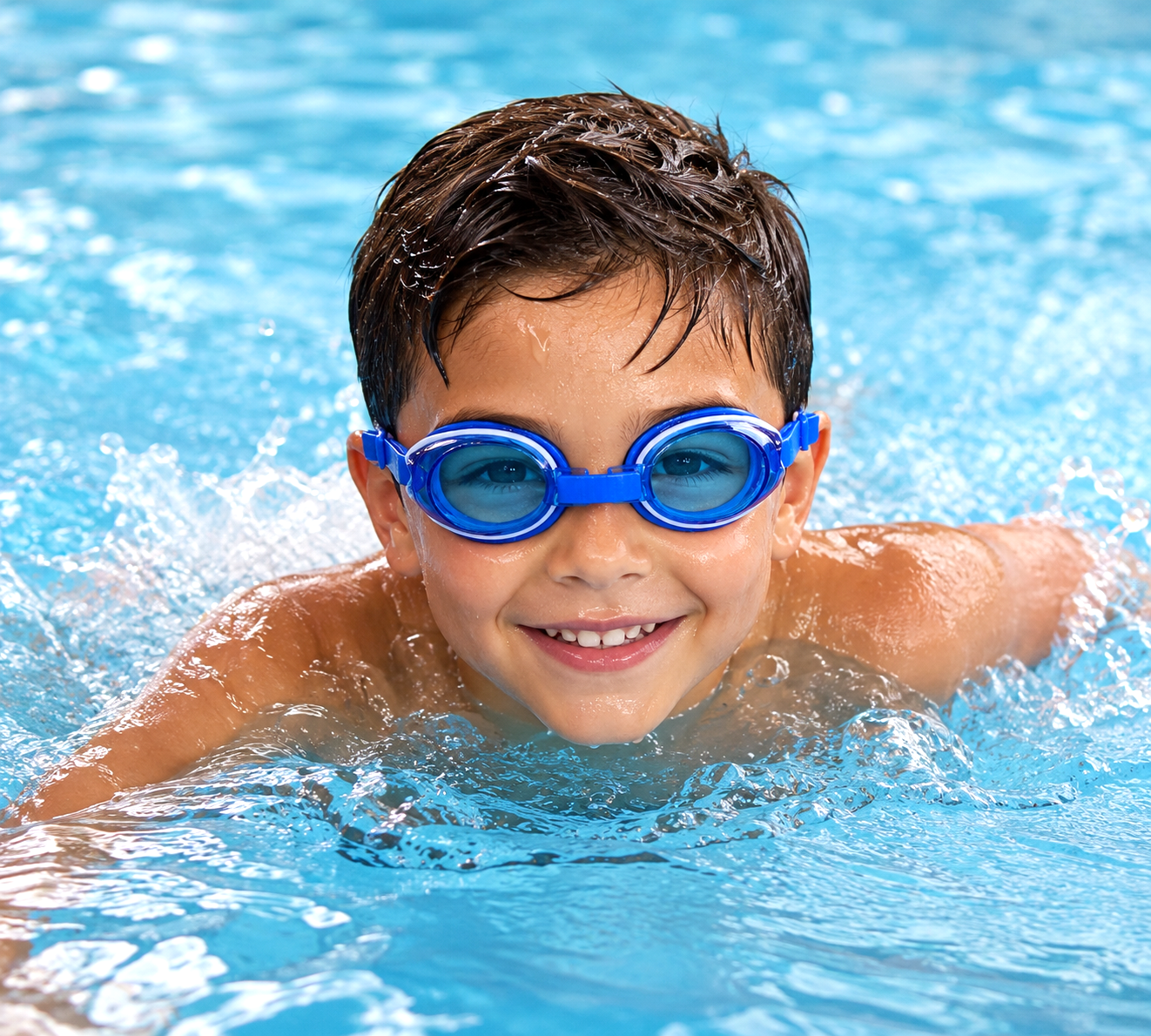 Kids Swimming Goggles – Anti-Fog, Leak-Proof & UV Protection-zoom-4