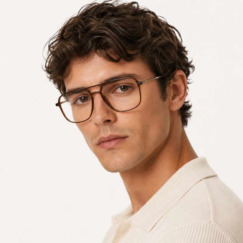 Zoe Miller Elite Collection ZMM 9128 Aviator - Tortoiseshell Aviator Frame-zoom-