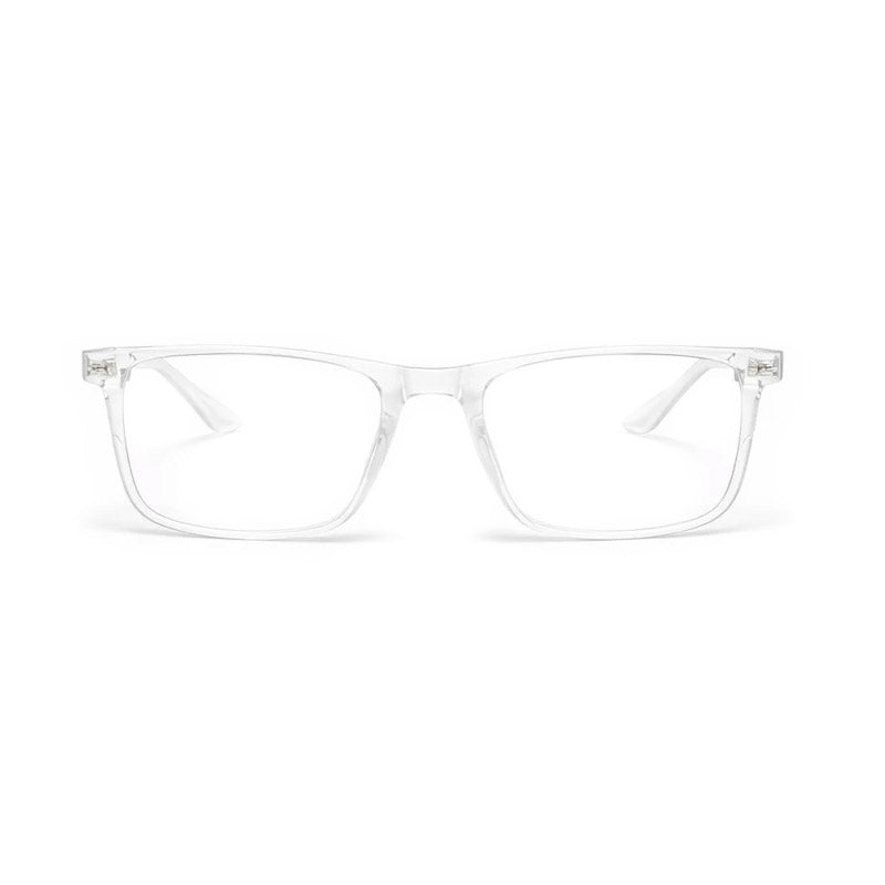Crystal Clear Rectangle Eyeglasses - Modern Transparent Frame