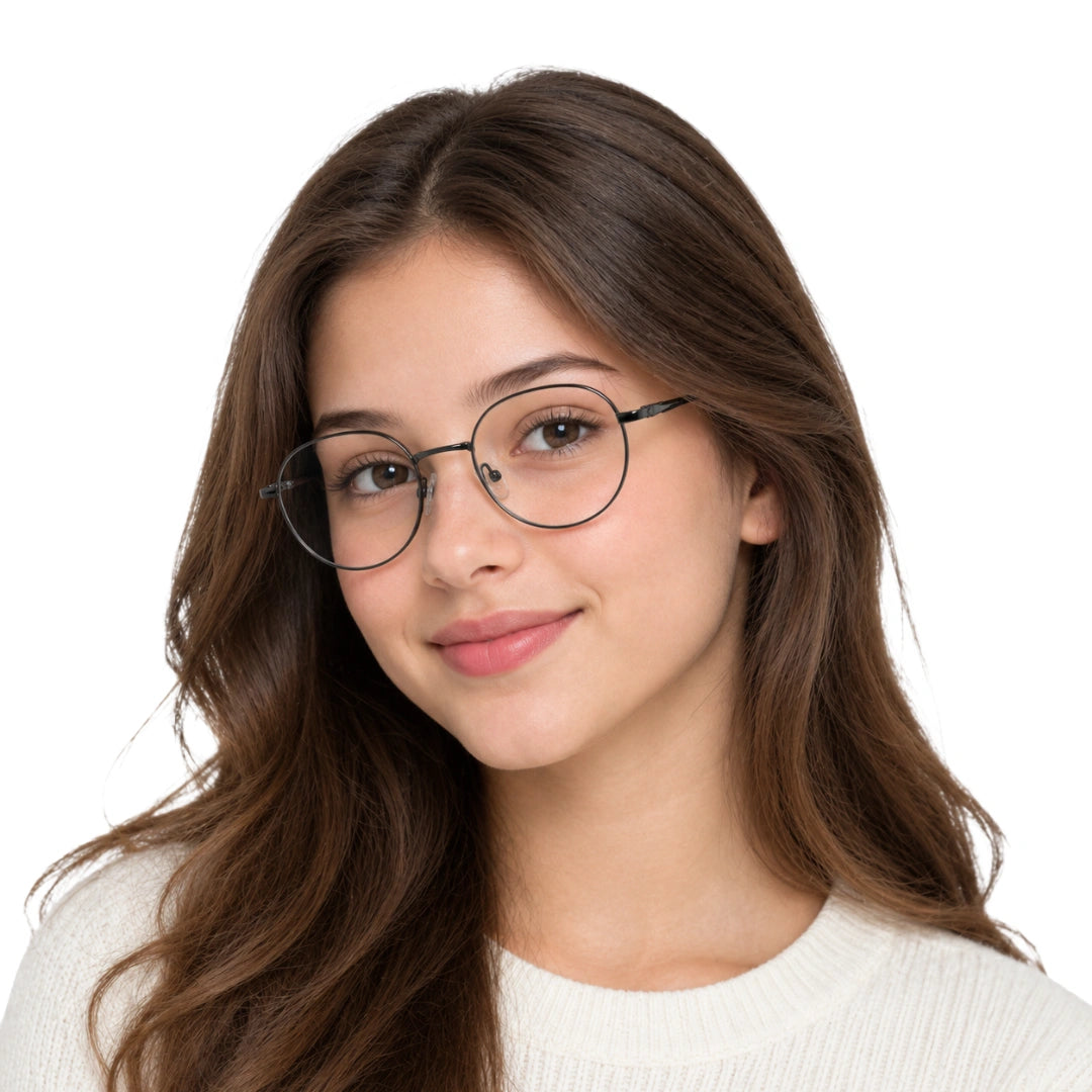 DANIEESE 2514408 | Lightweight Round Prescription Eyeglasses-6