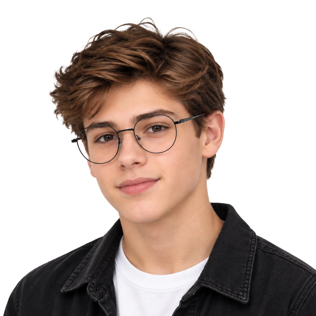 DANIEESE 2514408 | Lightweight Round Prescription Eyeglasses-7