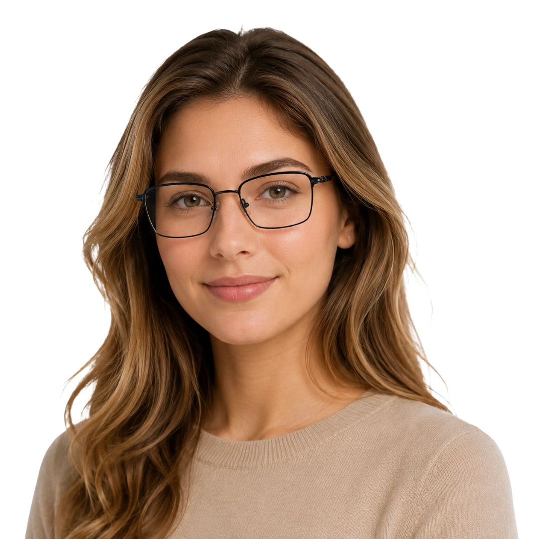 ELT 9196 | Executive Rectangle Prescription Eyeglasses-6