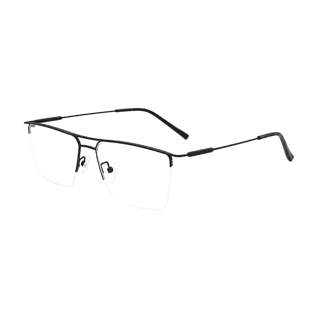 Zoe Miller ELT9225 | Half-Rim Double Bridge Rectangular Prescription Eyeglasses-2
