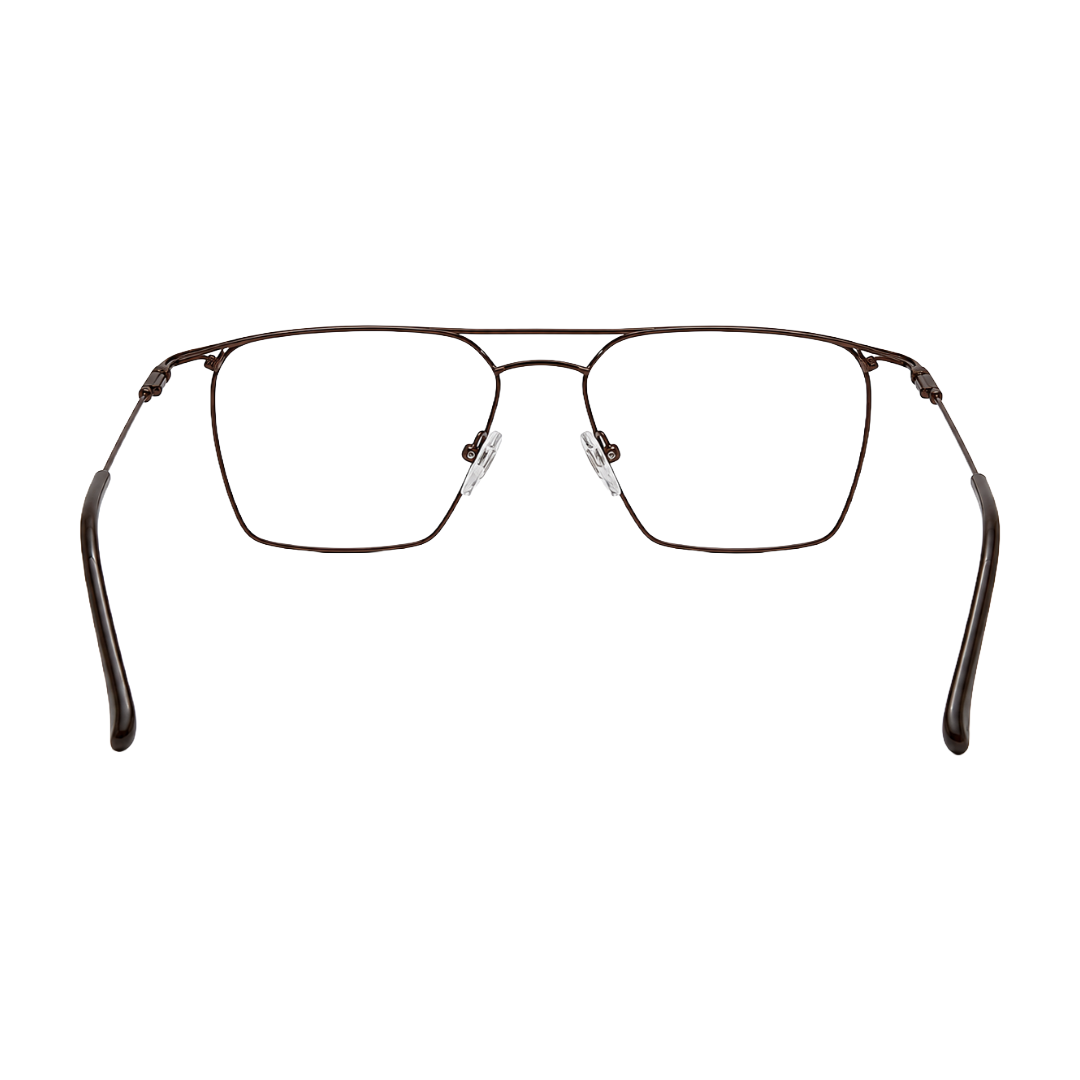 Zoe Miller Elite Collection – ELT 9226 Double Bridge Square Optical Frame | Brown-4